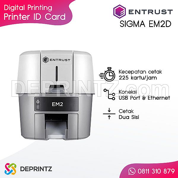 Printer ID Card ENTRUST SIGMA EM2D Dual Side